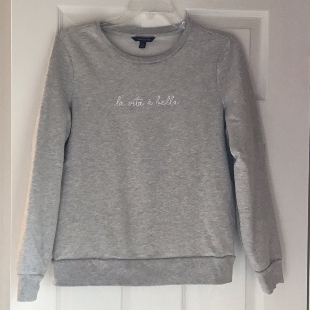 BR La Vita E bella grey sweatshirt